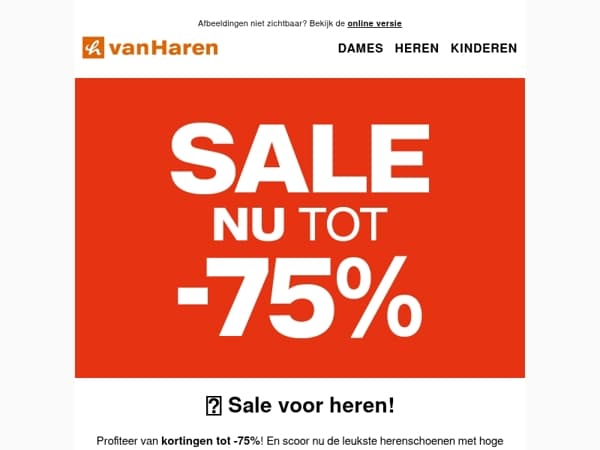  💥 SALE tot -75%				