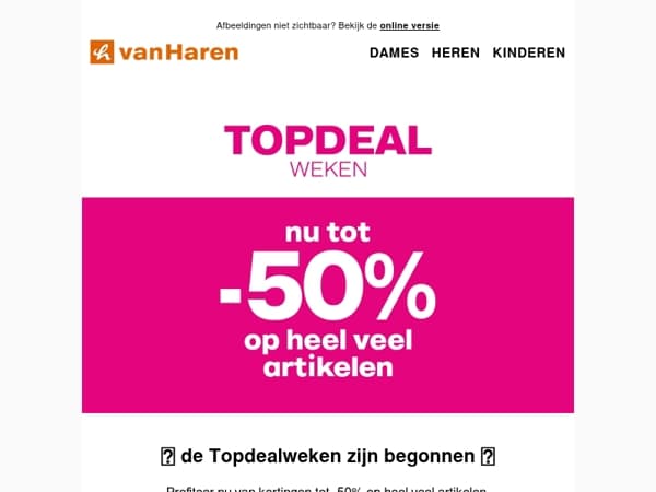🔥 De TOPDEALWEKEN zijn gestart!