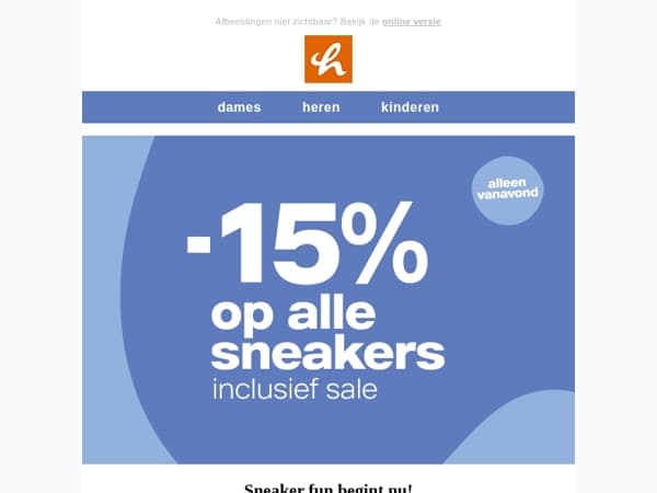 Let's go! 15% korting op kindersneakers!  😍