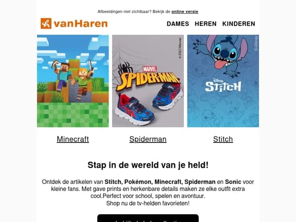 Stitch tot Spiderman: TV-helden voor kids 🎮