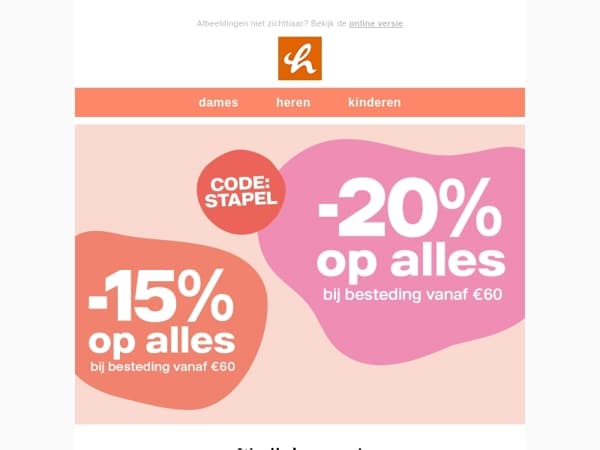 We zijn begonnen! -20% op ALLES 🤩