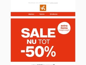 Extra SALE toegevoegd! Tot -50% op heel veel artikelen 🤩
