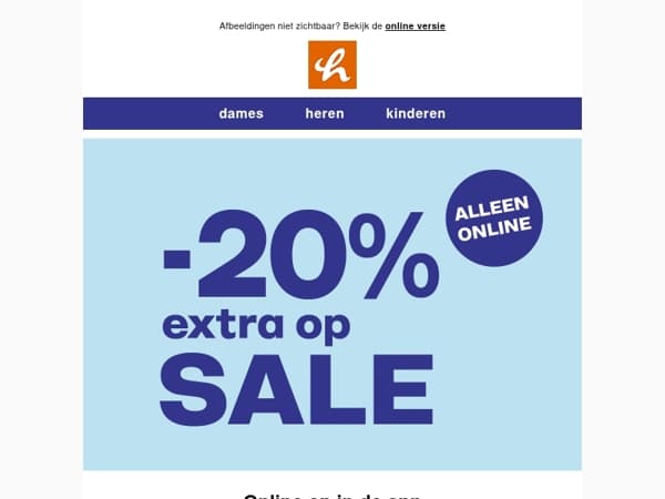 Alleen vanavond: -20% EXTRA op SALE! 🚨