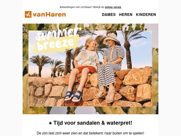 ☀️ Tijd voor sandalen & waterschoenen!