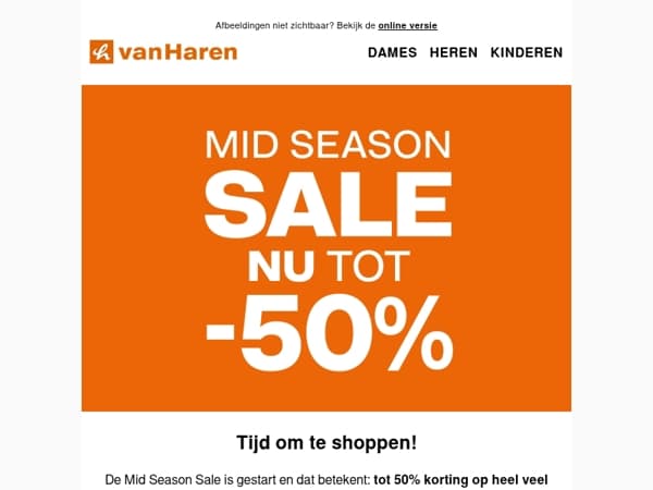 Mid Season Sale: tot -50% 👀