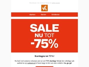 Hurry! SALE nu tot -75% 🤩