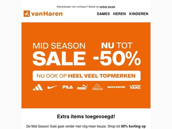 Nog meer SALE: tot -50%🚨