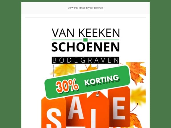 Vanaf 21 november 30% korting op ALLE kinderschoenen
