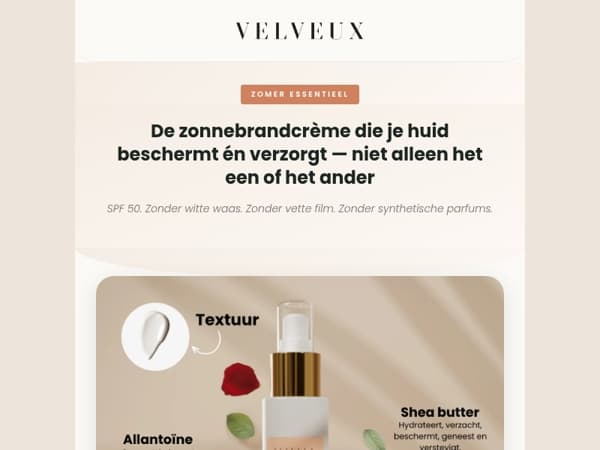 De zonnebrandcrème die je huid beschermt én verzorgt — niet alleen het een of het ander