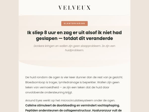 Ik sliep 8 uur en zag er nog steeds moe uit — totdat dit veranderde