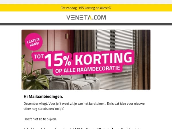 Laatste kans om 'm in huis te halen