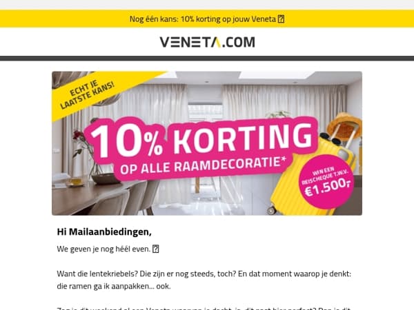 Je hebt nog héél even 😉