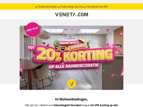 We zijn los. Dit is je moment