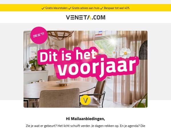 De lente al gespot? 🌼