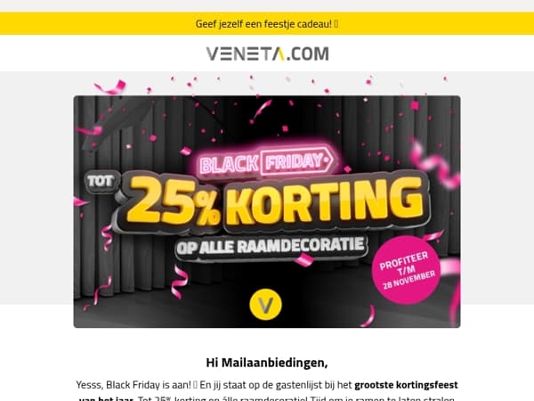 Toegang tot Black Fri-YAY voor jou 🎉