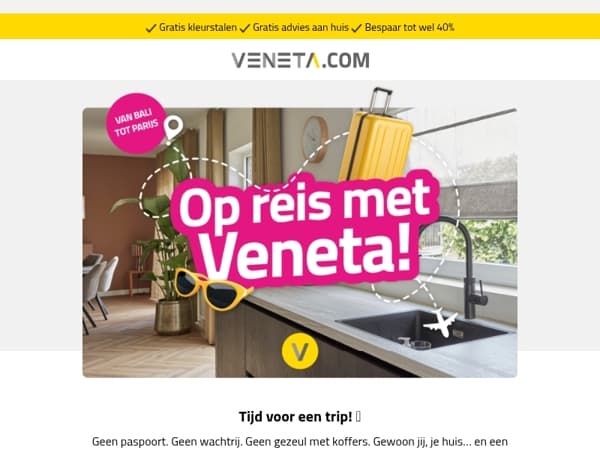 Veneta on tour: ga mee op reis 💛