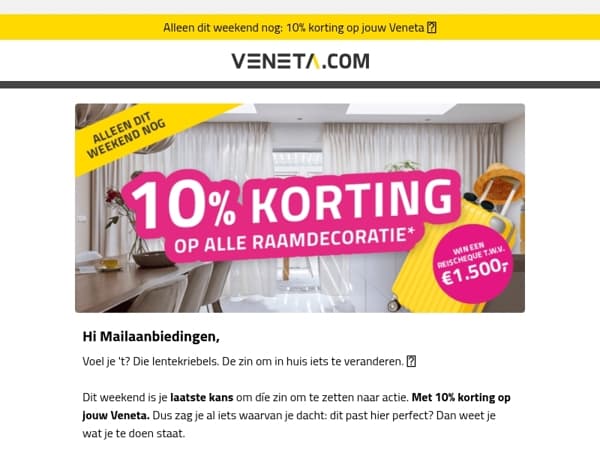 Alleen dit weekend nog. Daarna is 't over.