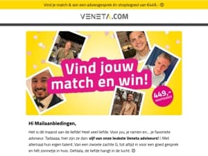 Vind jouw match & win! 💘