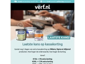 Laatste kans: Scoor nu je extra kassakorting!