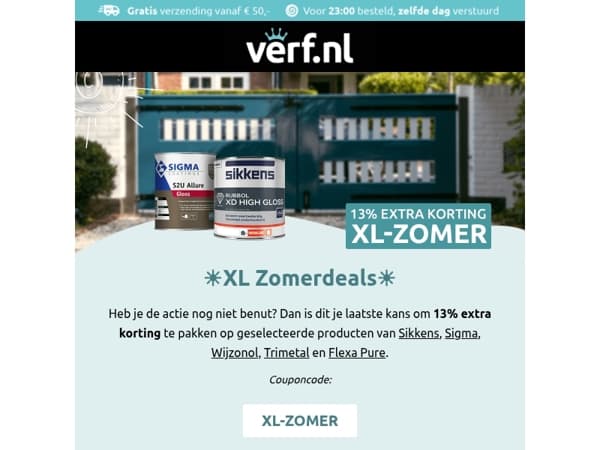 Laatste kans op iets moois.