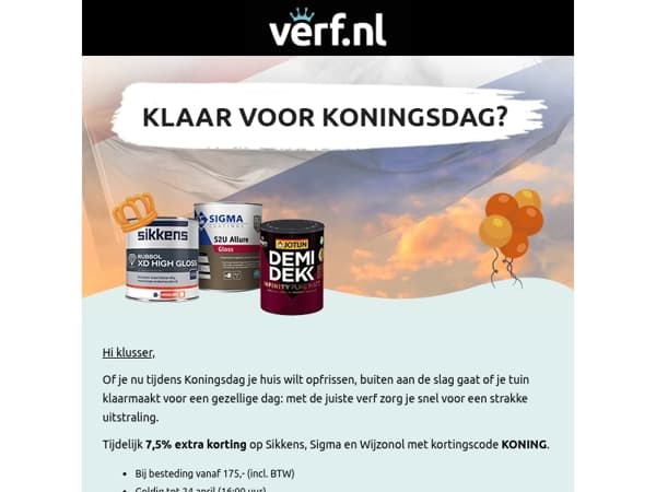 🧡 Klaar voor Koningsdag?