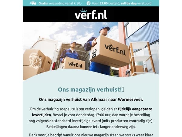 Ons magazijn verhuist naar Wormerveer!📦 