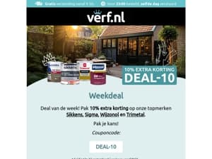 Geniet van een weekdeal!