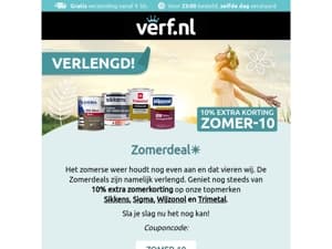 Zomerdeal verlengd😎!