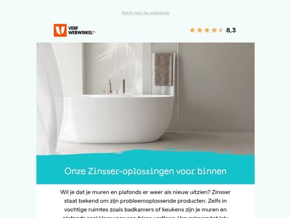 Binnen verven? Ontdek Zinsser