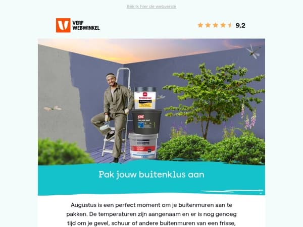 Buiten schilderen? Juist nu!