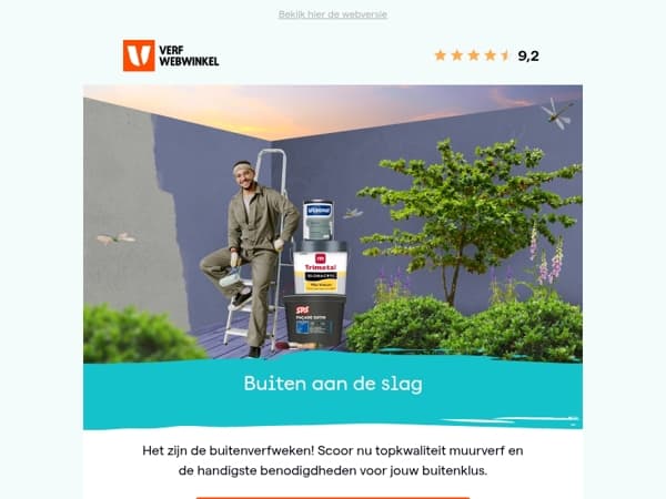 De buitenverfweken zijn begonnen