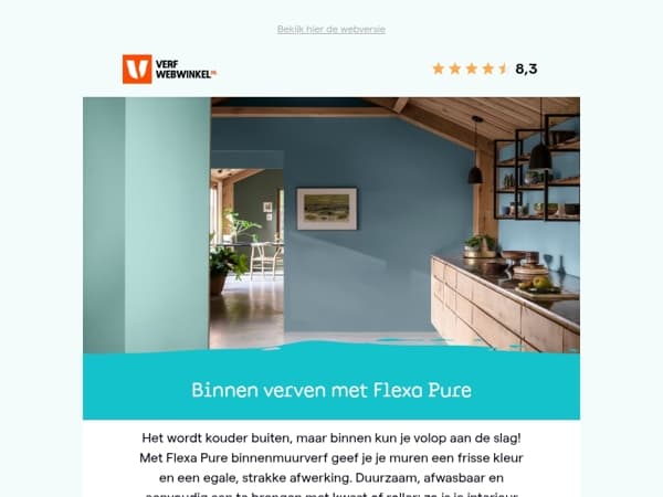 Kouder buiten? Tijd om binnen te verven!
