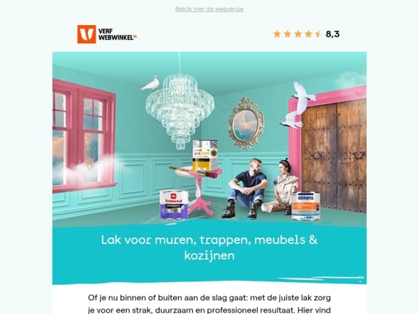 De juiste lak voor muren, trappen, meubels & kozijnen