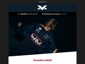 Teamline 2025: GRATIS cap t.w.v. €37,95 bij een bestelling van €100,- of meer!