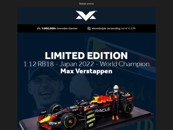 Limited Edition 1:12 RB18 World Champion Japan GP 2022 🏆