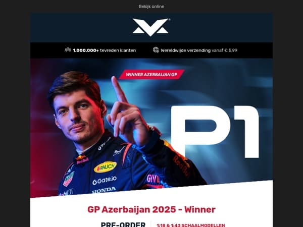 Pre-order nu! 1:18 & 1:43 RB21 GP Azerbaijan 2025!