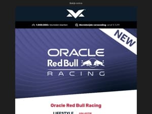 NIEUW! Lifestyle Collectie - Oracle Red Bull Racing