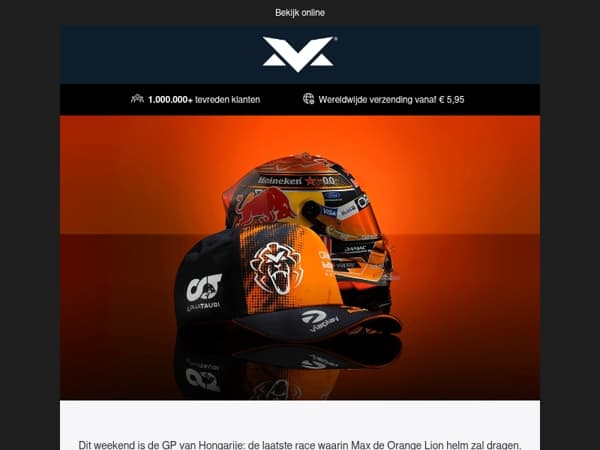 De laatste race met de Orange Lion helm