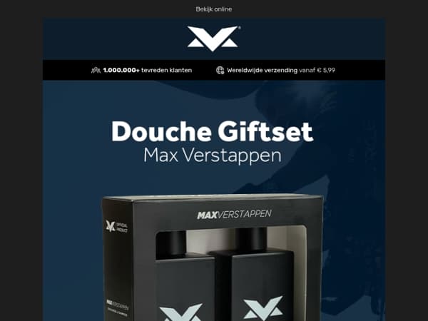 Het ultieme Vaderdag cadeau: Max Verstappen Douche Giftset!