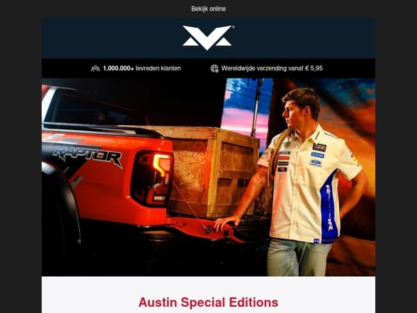 Bekijk nu de Austin Special teamwear!