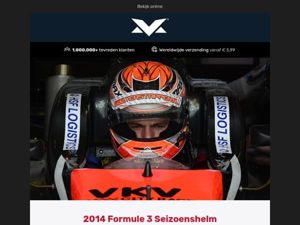 NIEUW! F3 Helm 2014 - Max Verstappen!