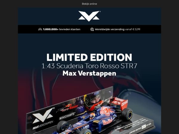 Limited Edition: 1:43 Scuderia Toro Rosso STR7 - Max Verstappen