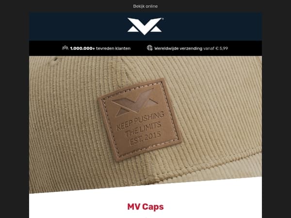 Houd deze zomer je hoofd koel met de nieuwe MV Caps!