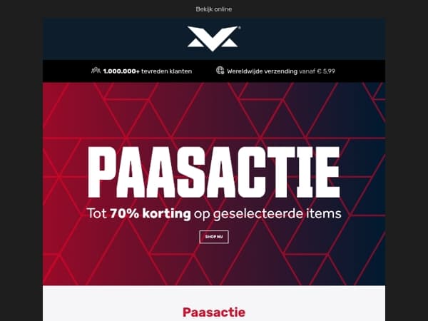 Paasactie - tot 70% korting!
