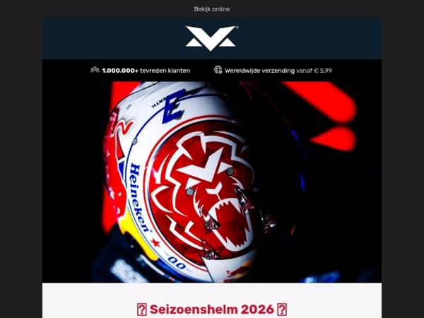 🔺 Nu verkrijgbaar: de Seizoenshelm 2026 🔻
