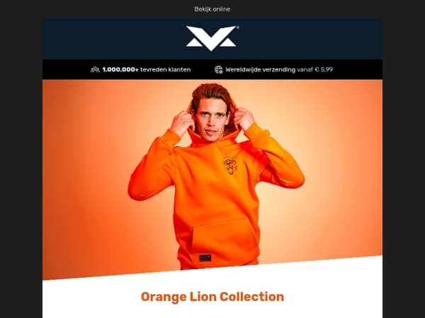 Draag de trots van Oranje – ontdek de Orange Lion Collection