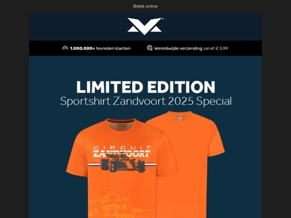 NIEUW! Limited Edition Zandvoort 2025 Sportshirt!