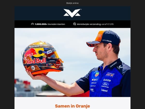 Samen in oranje - Scoor de Orange Lion helm en cap!