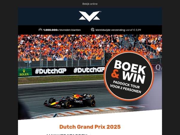 Boek en Win! Dutch Grand Prix 2025!