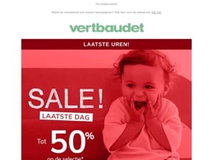 ⚡ LAATSTE DAG : tot -50%!*